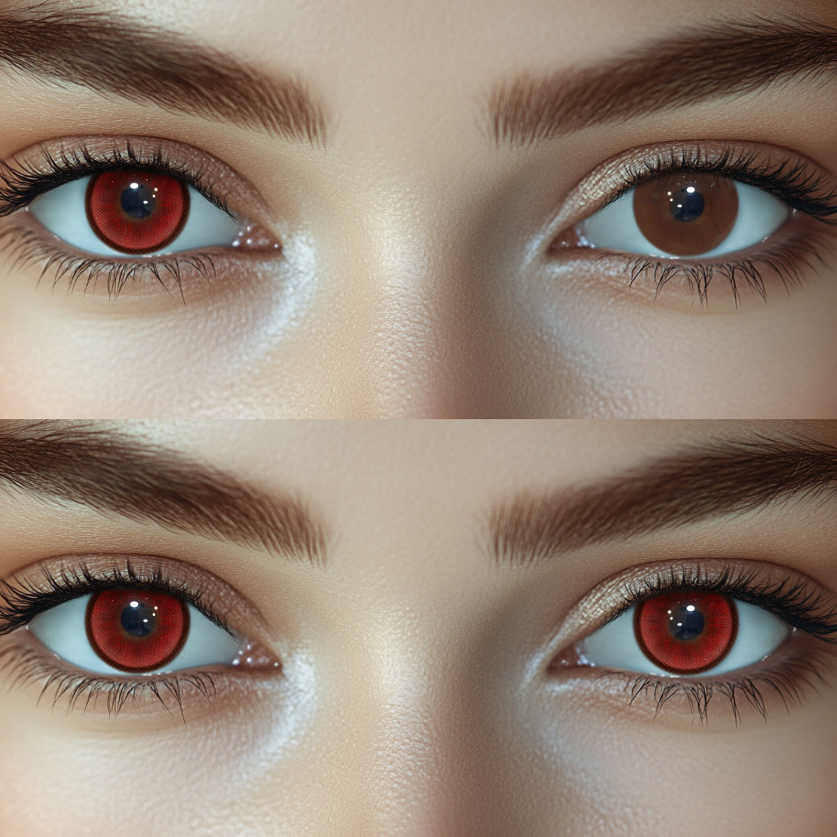 Penina Red Colored Contact Lenses