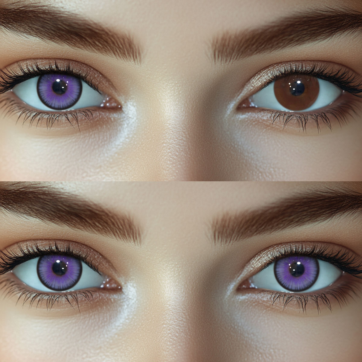 Zalen Purple Colored Contact Lenses