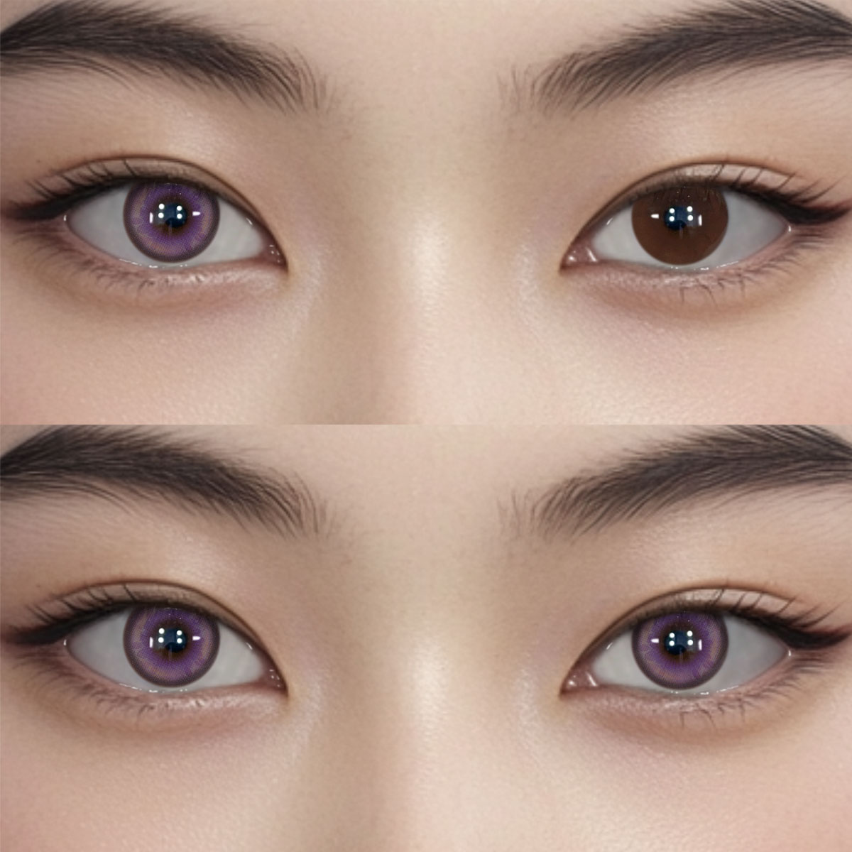 Celestial Fall Purple Colored Contact Lenses