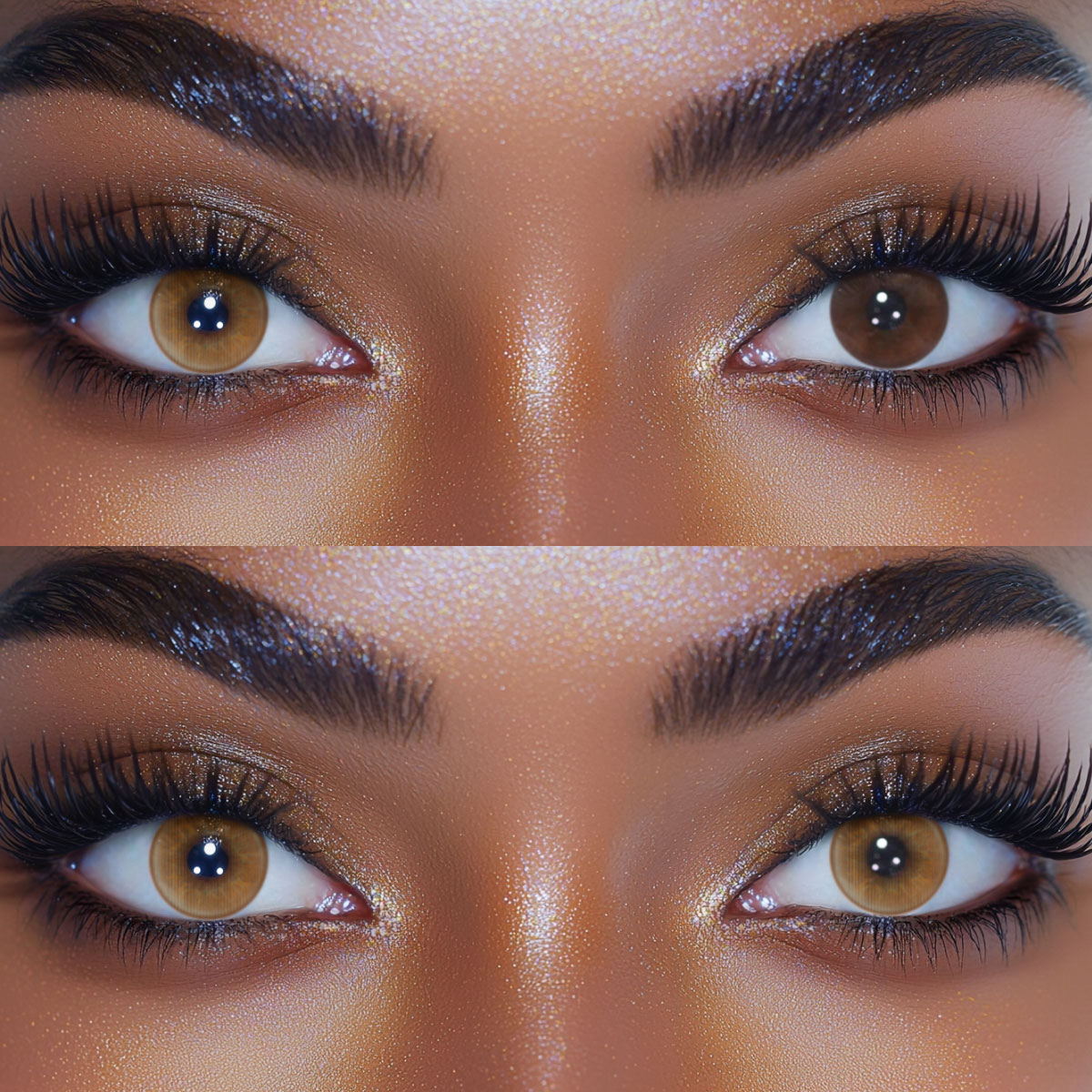 Lyrix Brown Colored Contact Lenses