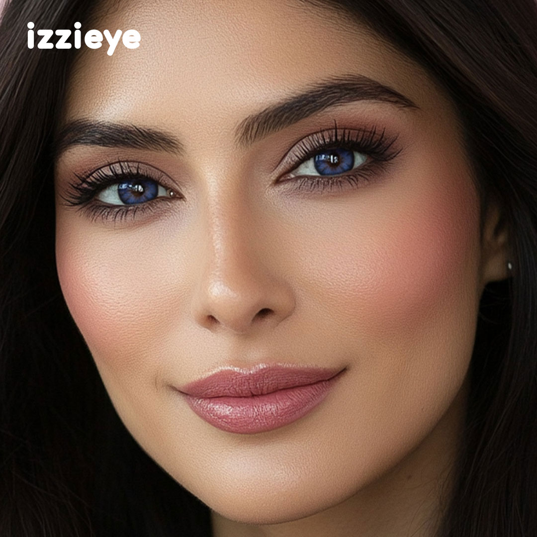 Ethereal Bloom Blue Prescription Colored Contact Lenses