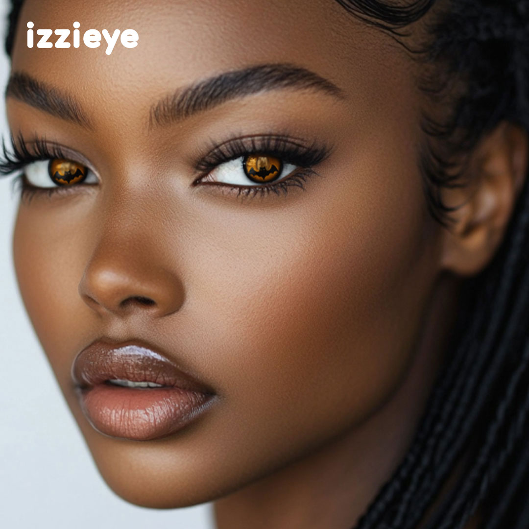 Cosplay Batshine Orange Colored Contact Lenses