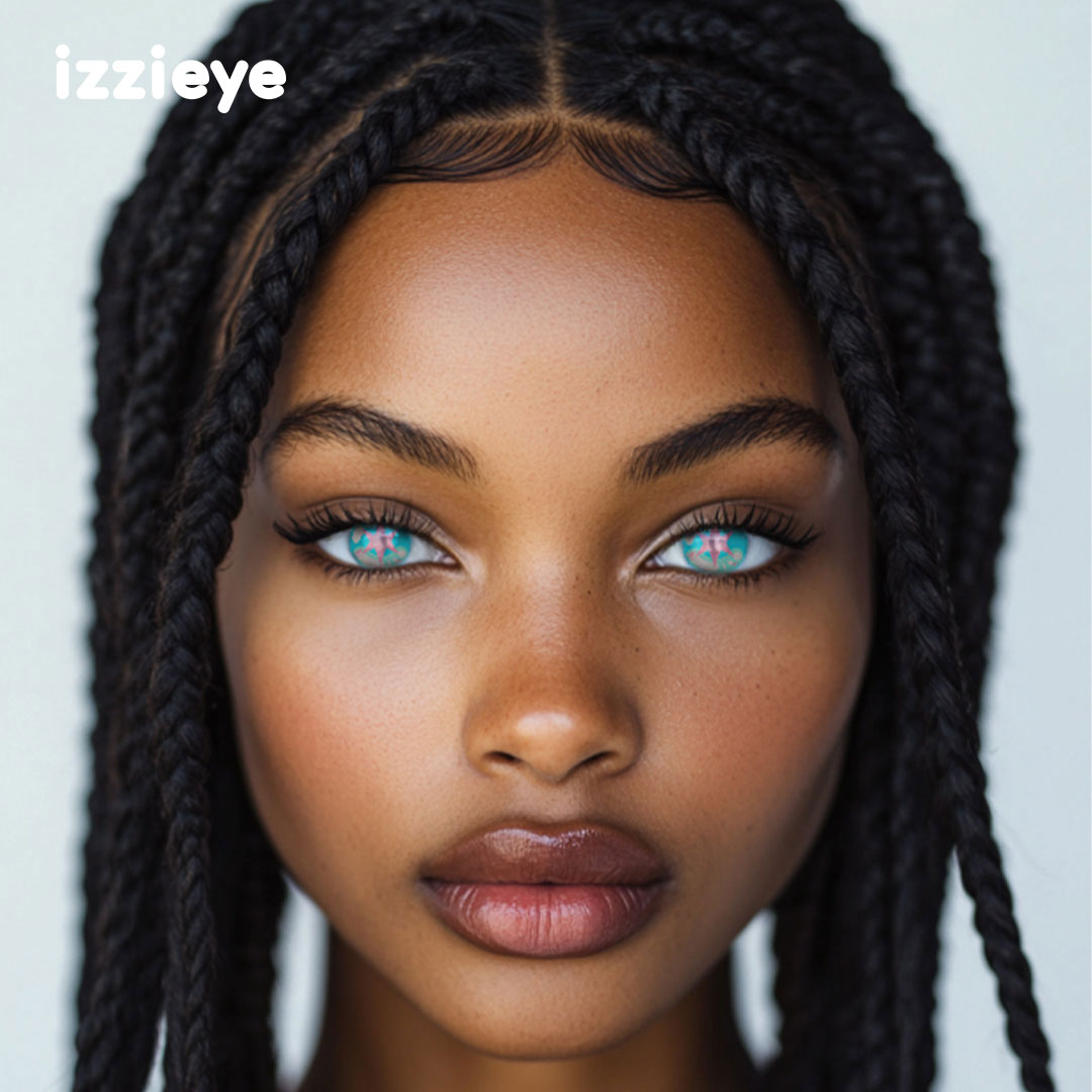 Cosplay Icy Radiance Blue Colored Contact Lenses