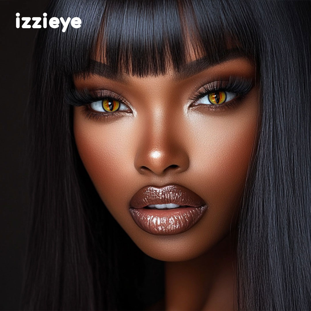 Cosplay Loom Yellow Colored Contact Lenses