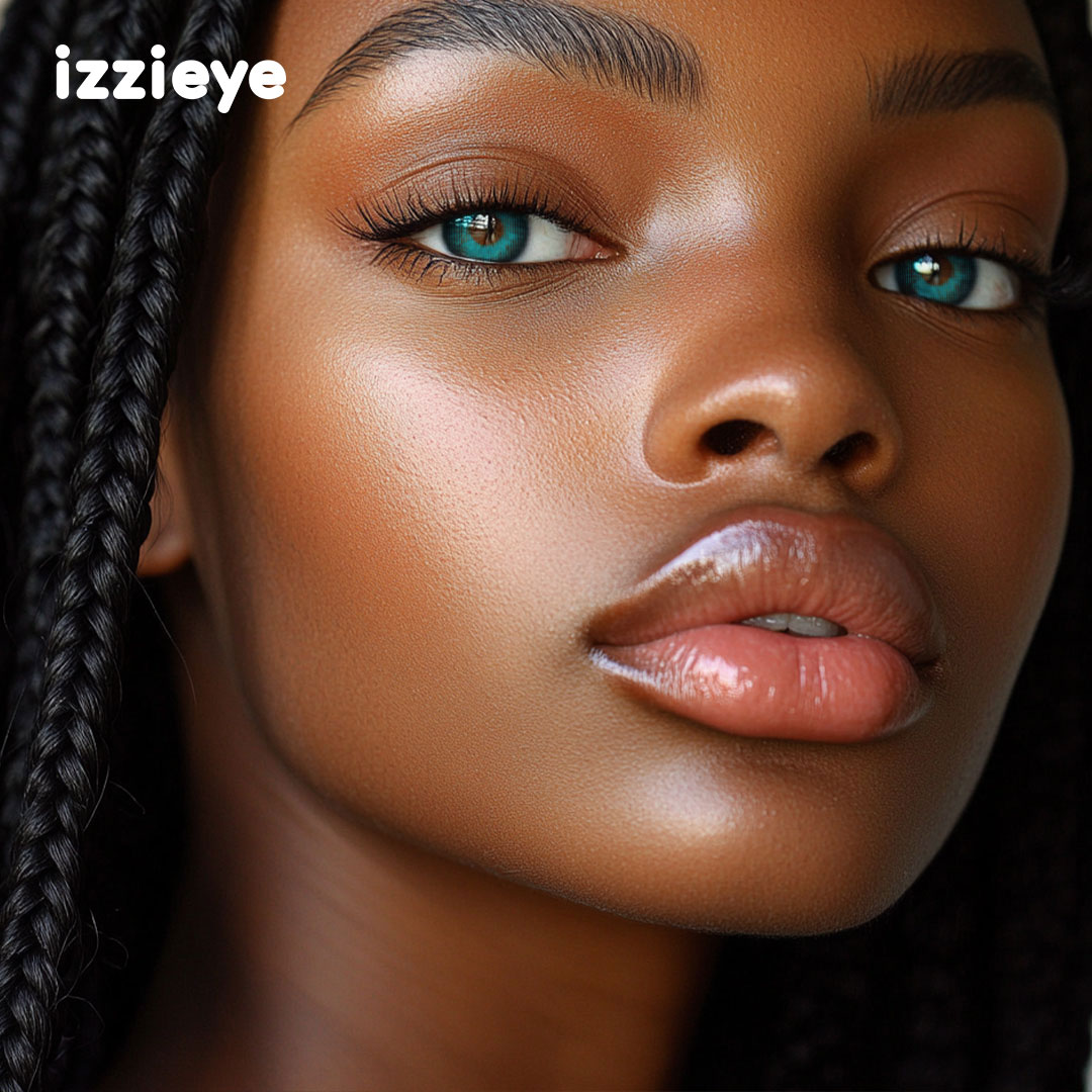 Cosplay Azure Knight Blue Colored Contact Lenses