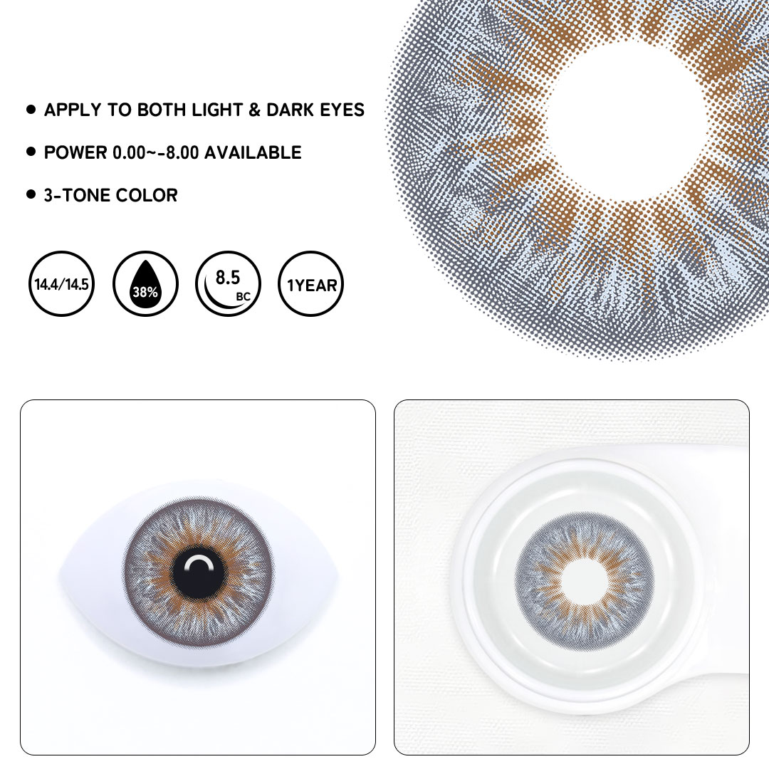 Wolf Gray Colored Contact Lenses