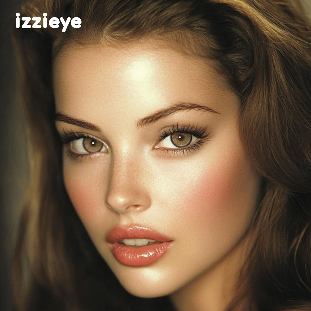 Luxe Halo Brown Colored Contact Lenses