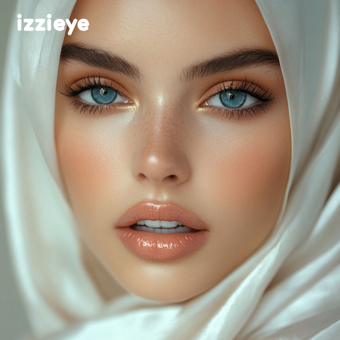 Luxe Halo Blue Colored Contact Lenses