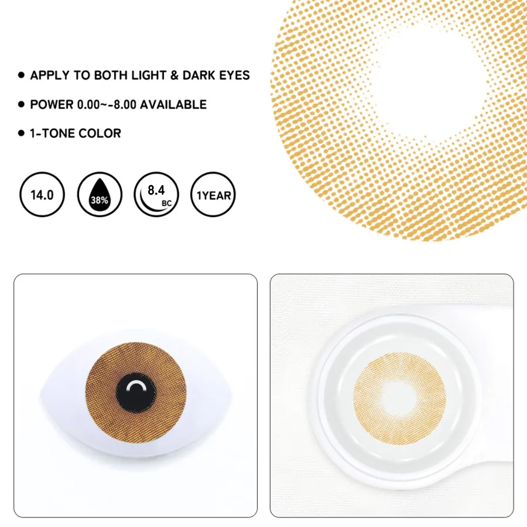 Serac Brown Colored Contact Lenses