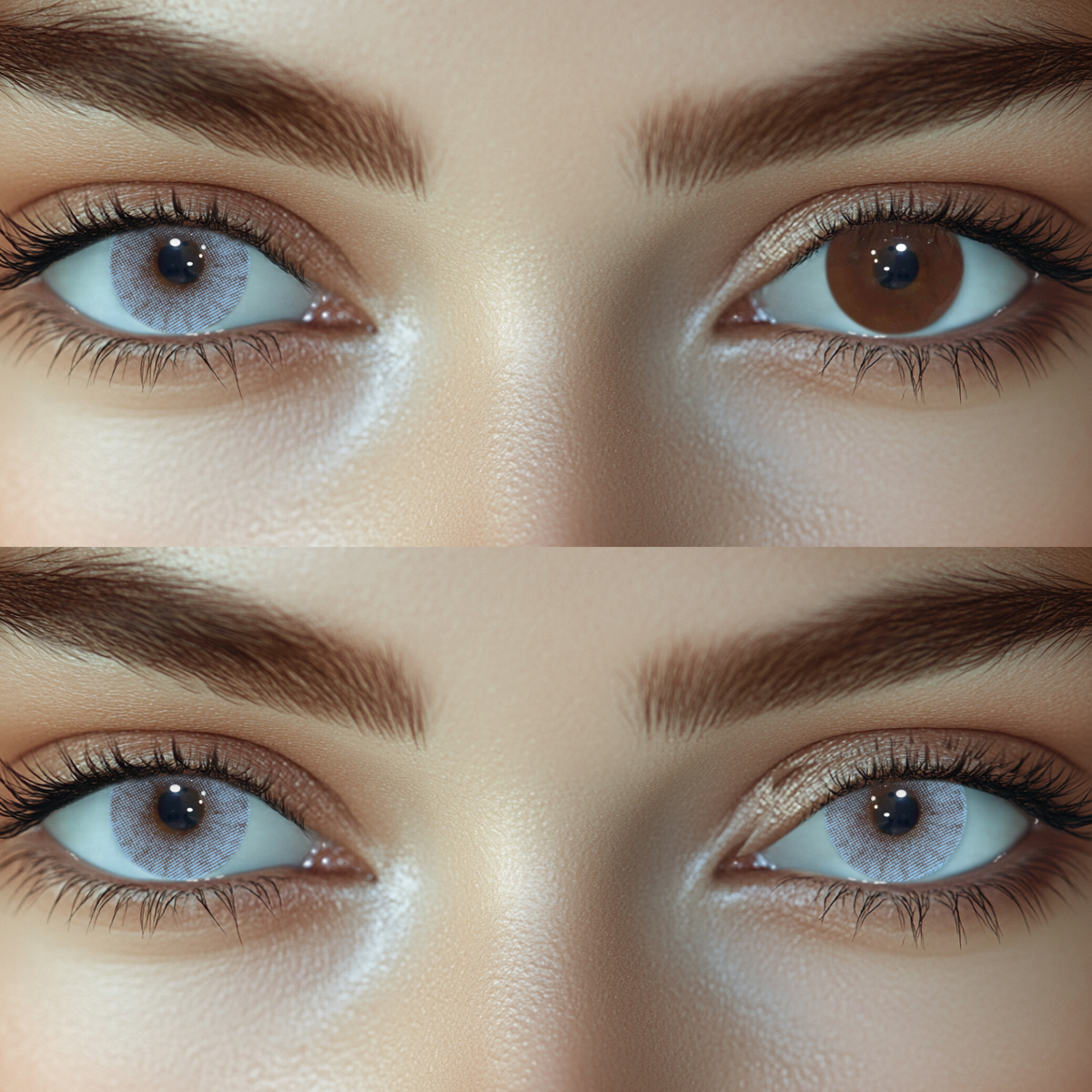 Matte Blue Colored Contact Lenses