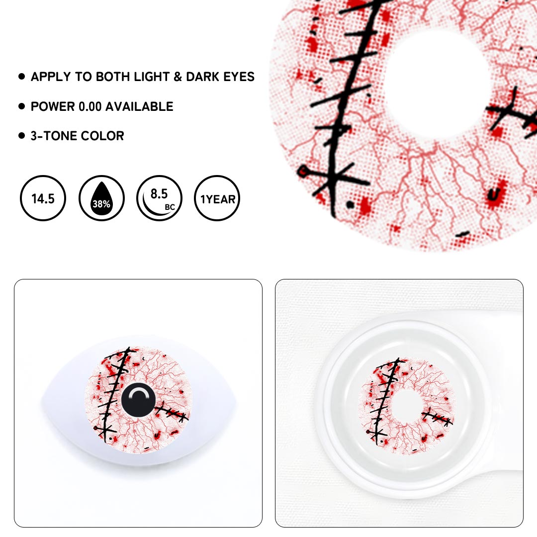 Healing White Colored Contact Lenses