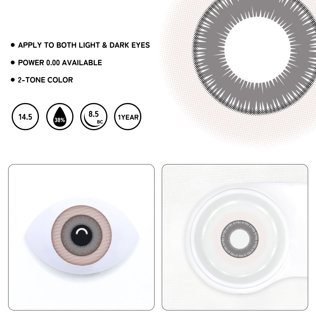 Cosplay Helios Grey Colored Contact Lenses