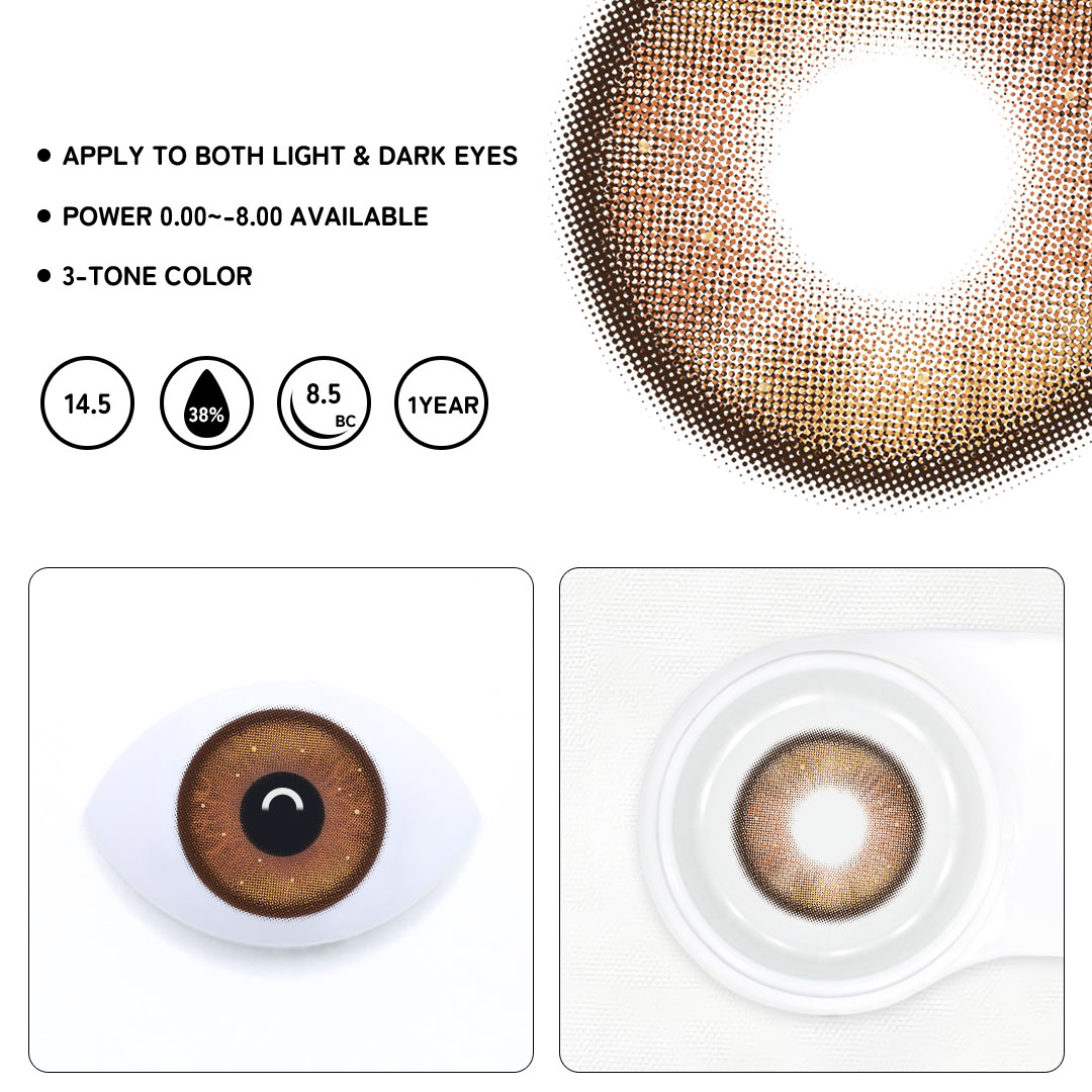 Hellion Brown Colored Contact Lenses