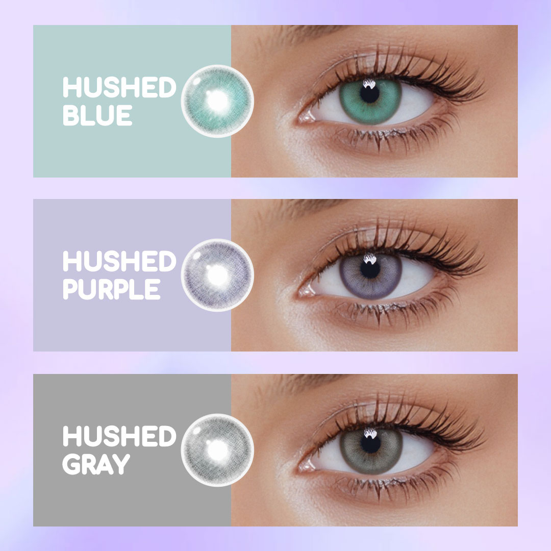 Hushed Blue Colored Contact Lenses