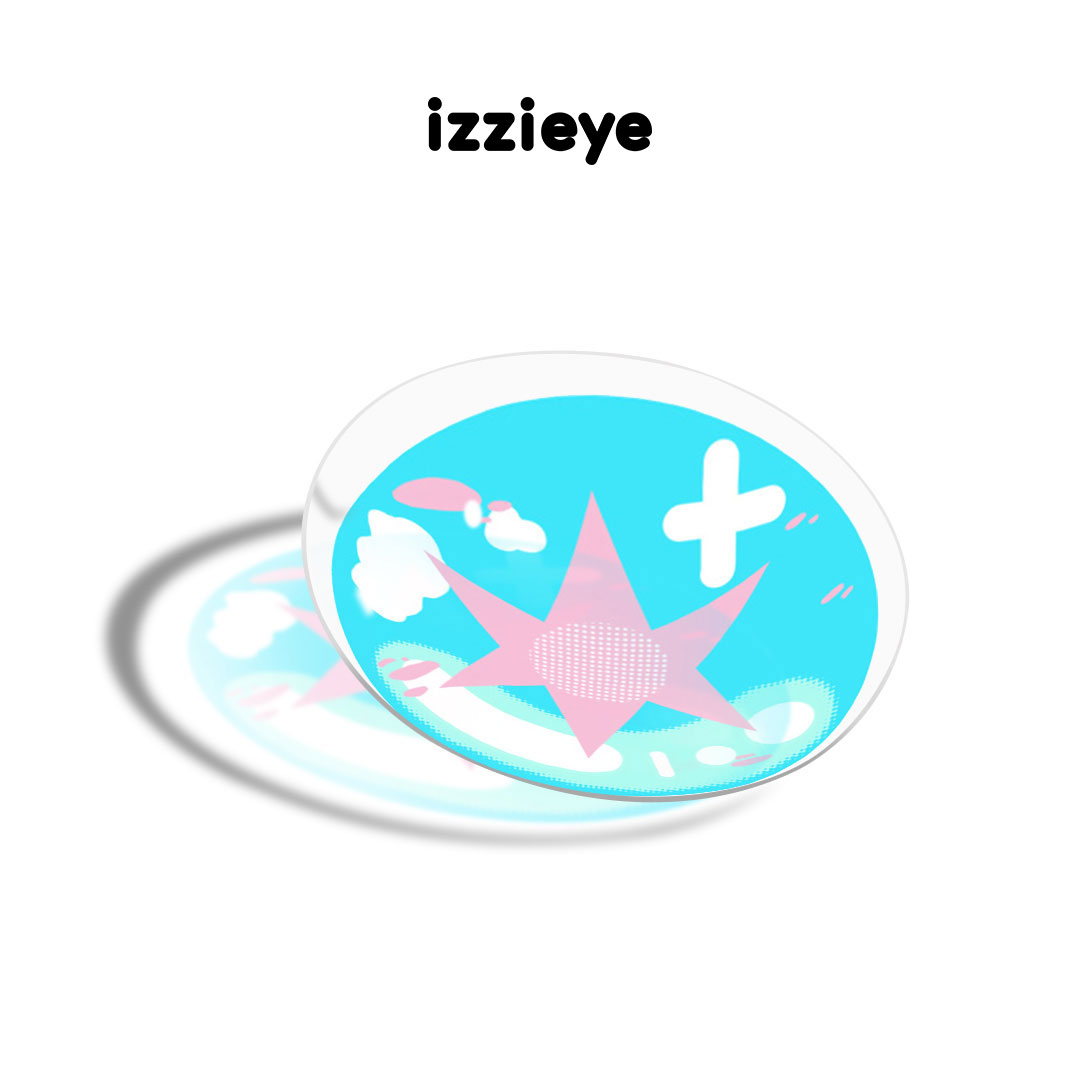 Cosplay Icy Radiance Blue Colored Contact Lenses