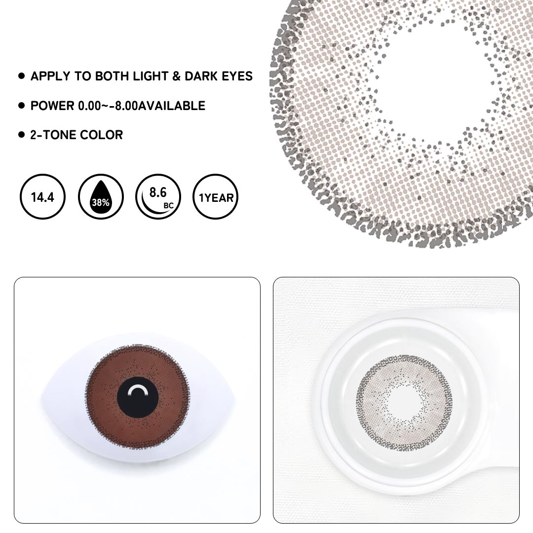 Indie Brown Colored Contact Lenses