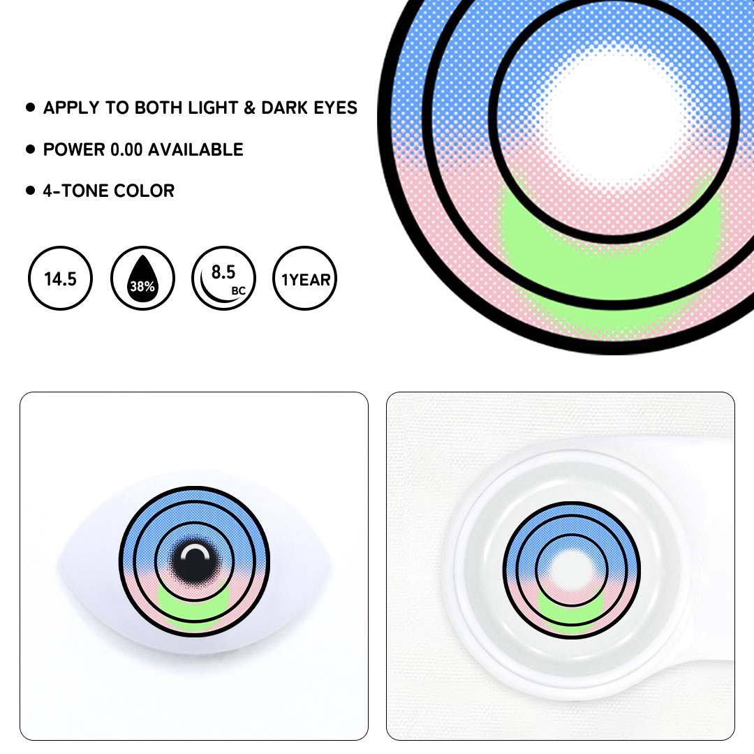 Cosplay Indigo Nova Blue Colored Contact Lenses