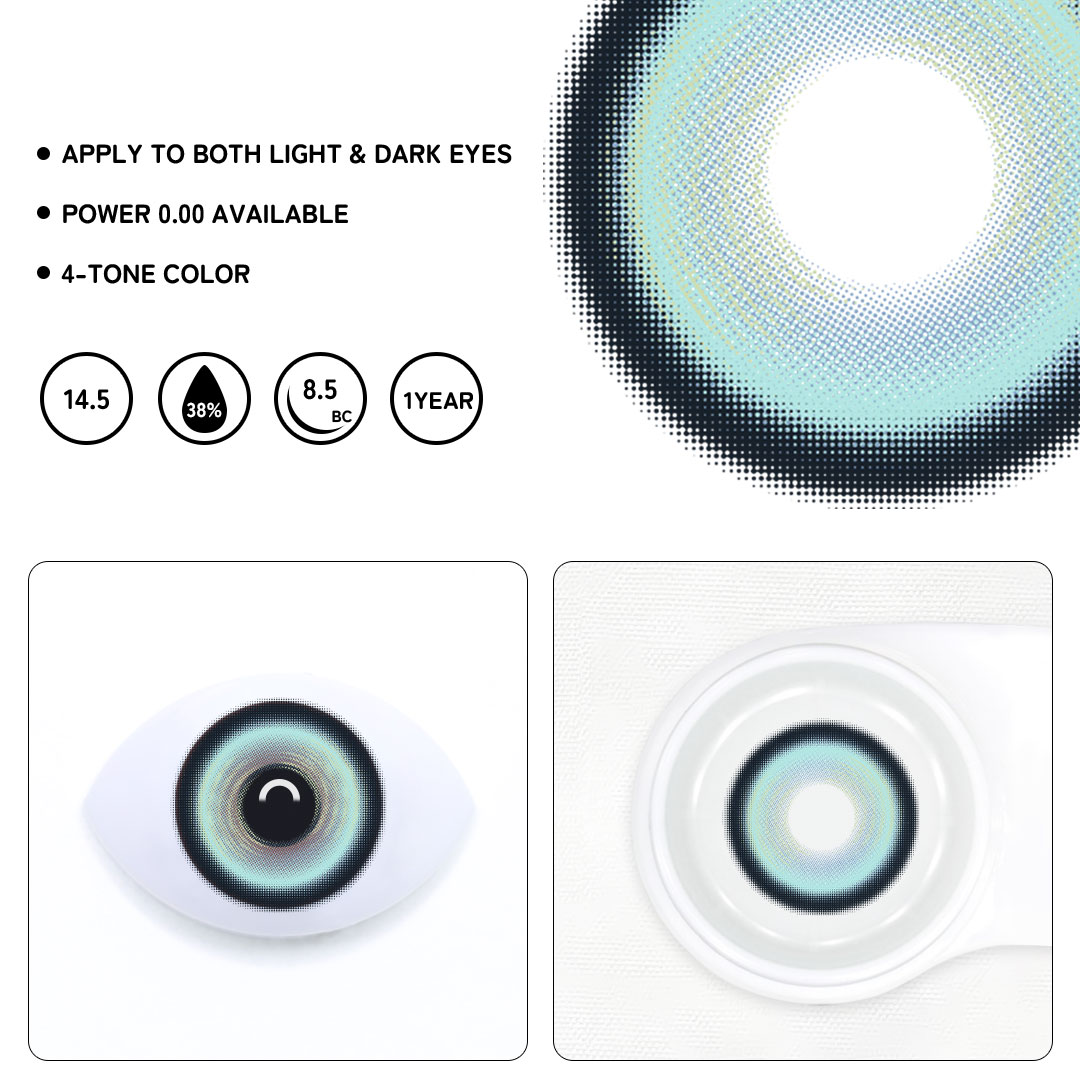 Infinite Blue Colored Contact Lenses