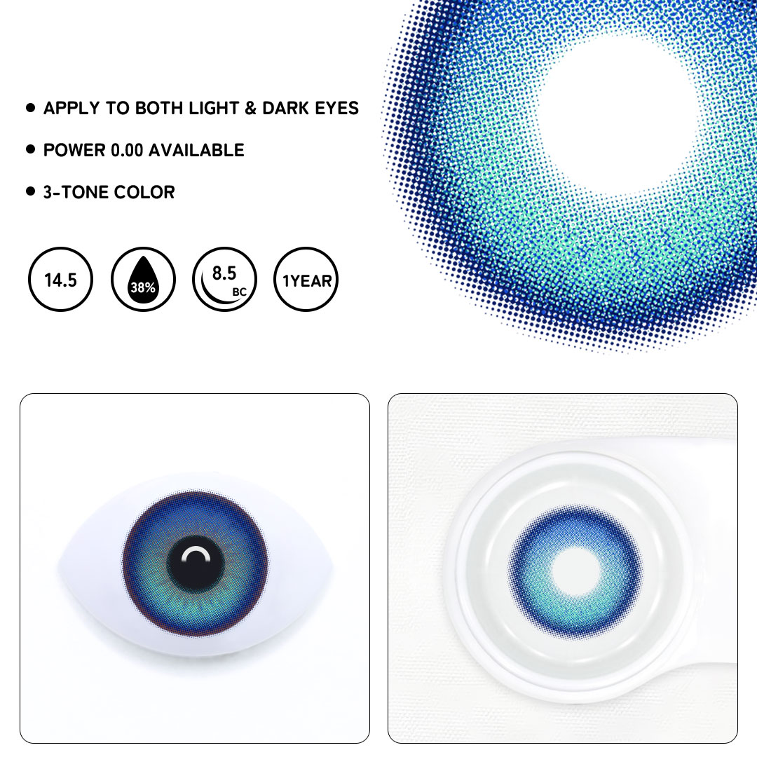 Innocis Blue Colored Contact Lenses