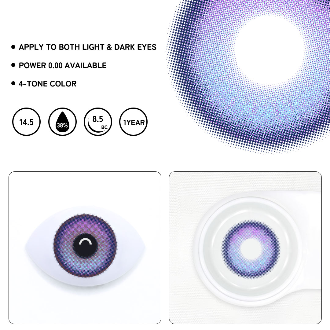 Innocis Purple Colored Contact Lenses