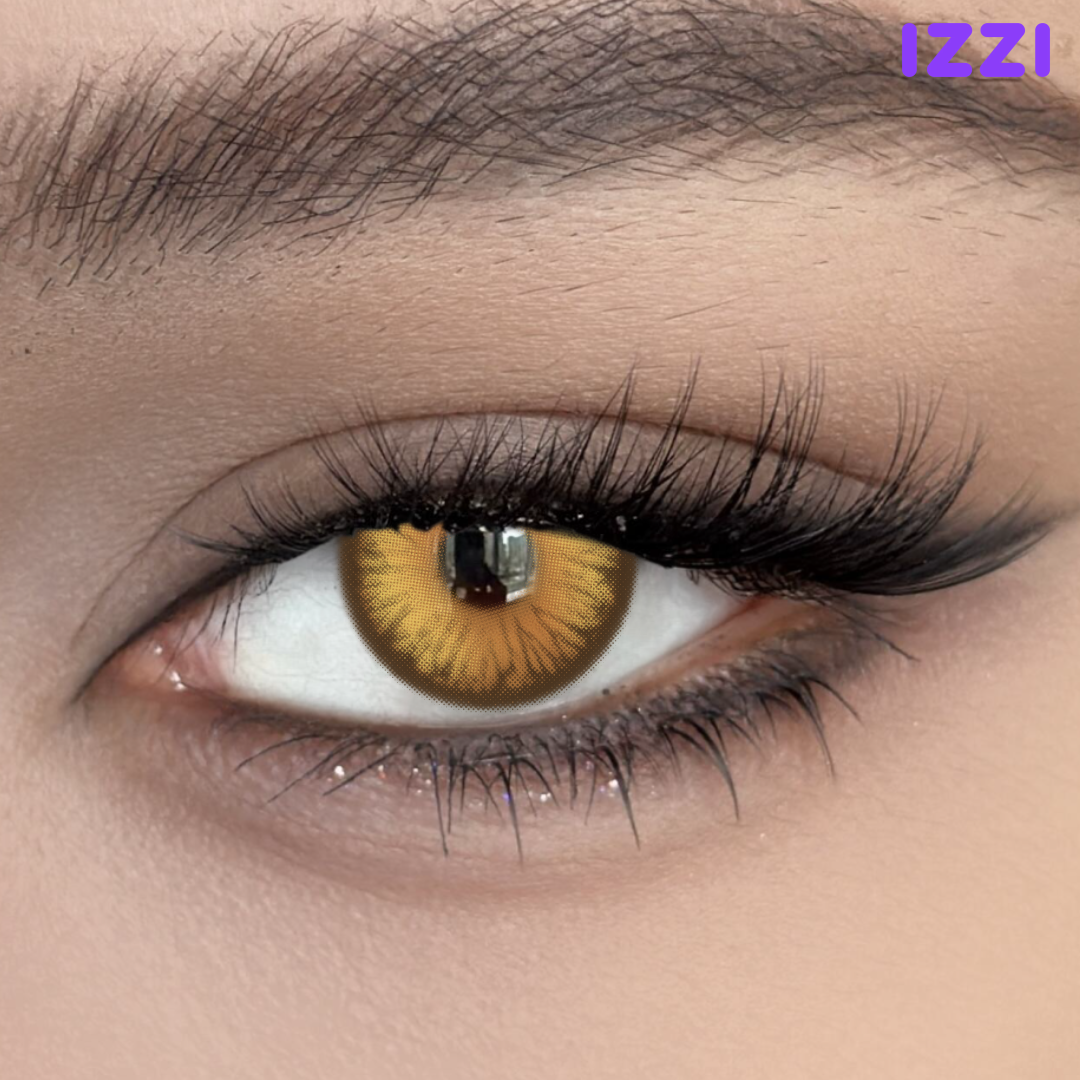 Cosplay Luminous Vibe Brown Prescription Colored Contact Lenses