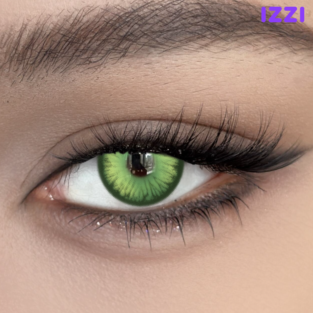 Cosplay Luminous Vibe Green Prescription Colored Contact Lenses