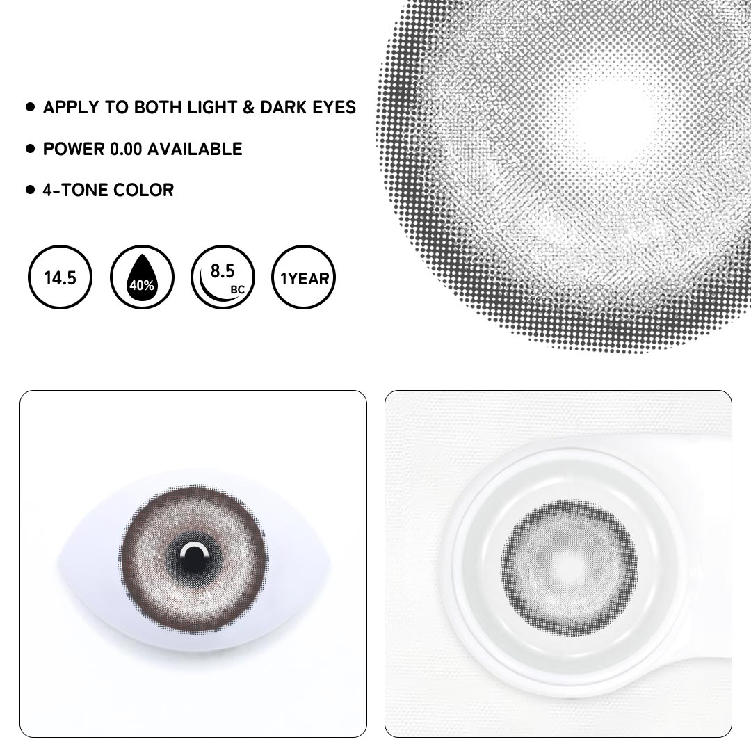 Cosplay KOI Gray Colored Contact Lenses