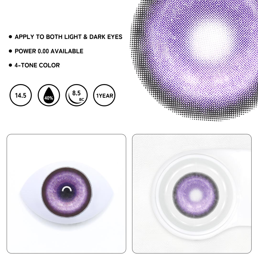 Cosplay KOI Purple Colored Contact Lenses