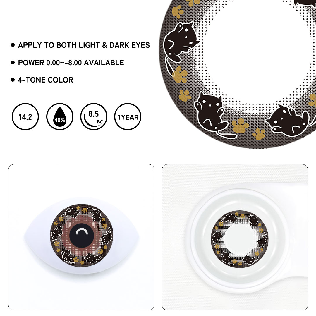 Kitten Luna Style Colored Contact Lenses