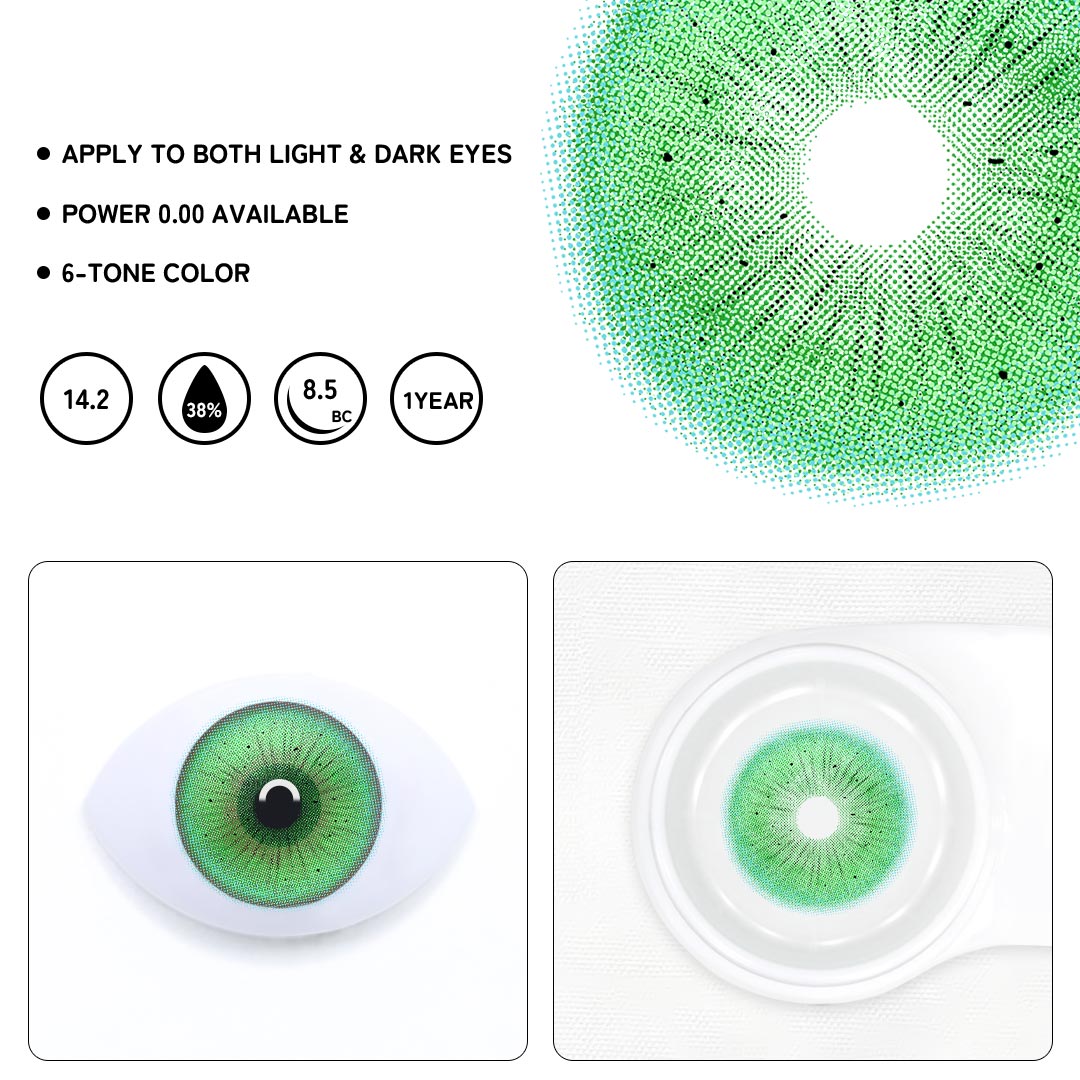 Klyra Green Colored Contact Lenses