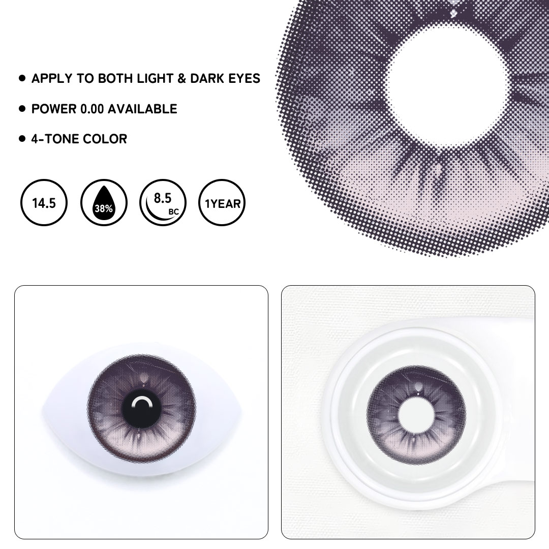 Lary Purple Colored Contact Lenses