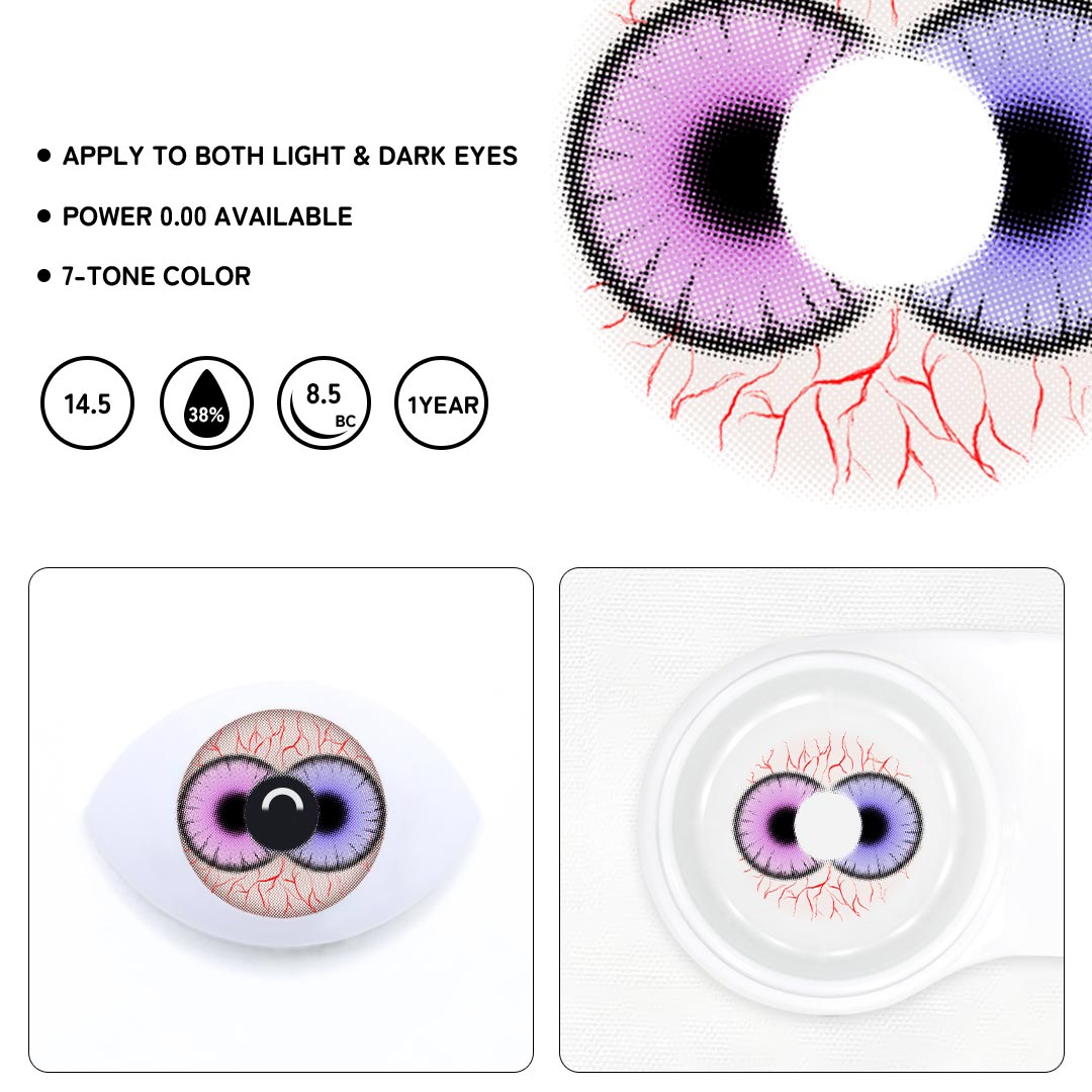 Lilac Purple Colored Contact Lenses