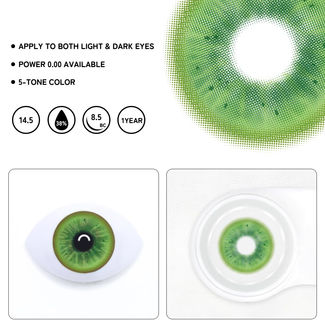 Lolly Green Colored Contact Lenses