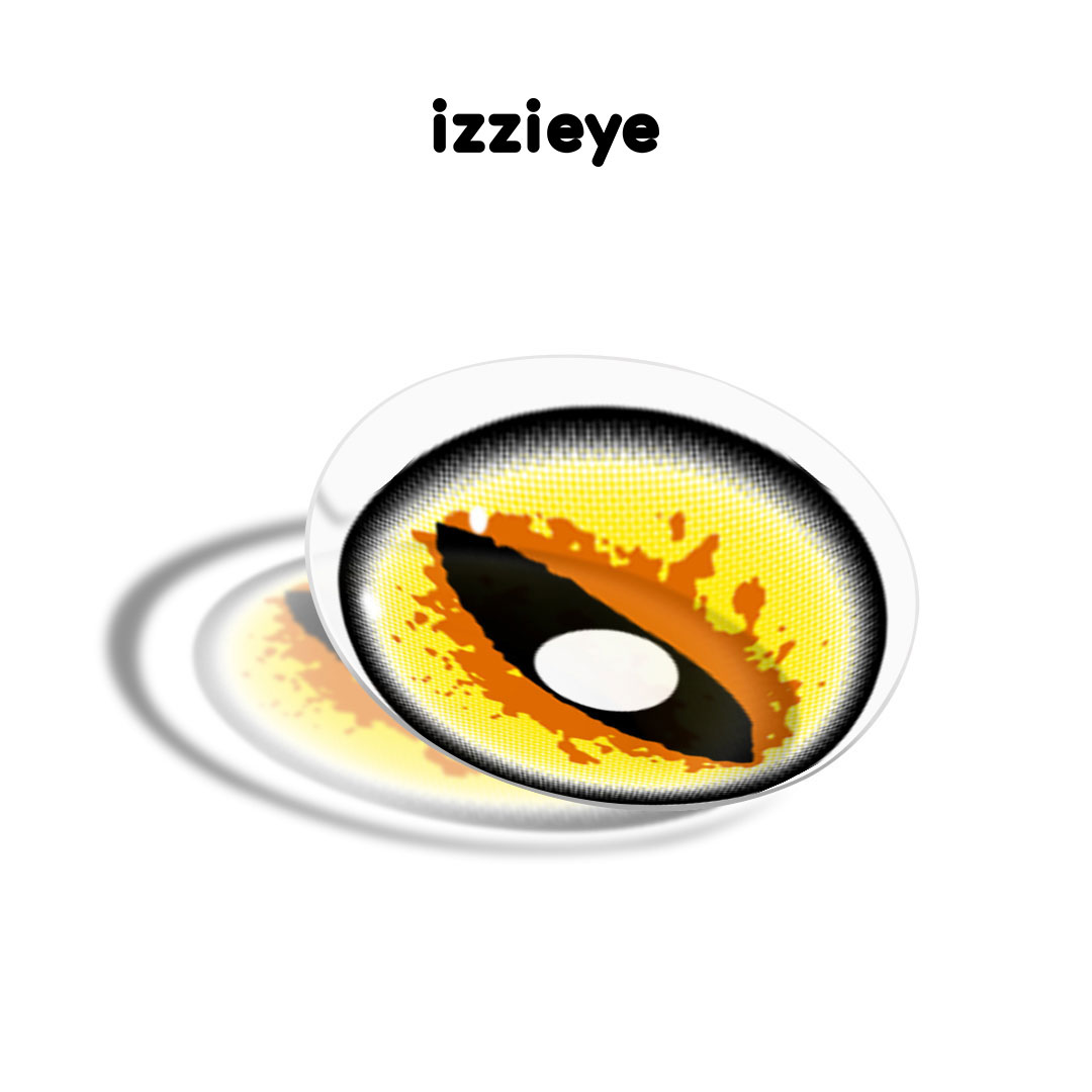 Cosplay Loom Yellow Colored Contact Lenses