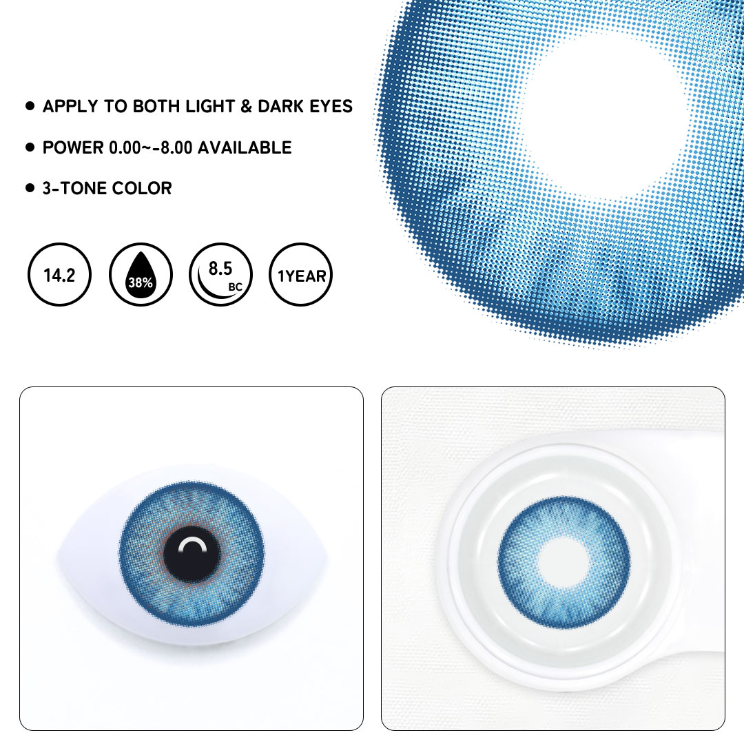 Lovelle Blue Colored Contact Lenses