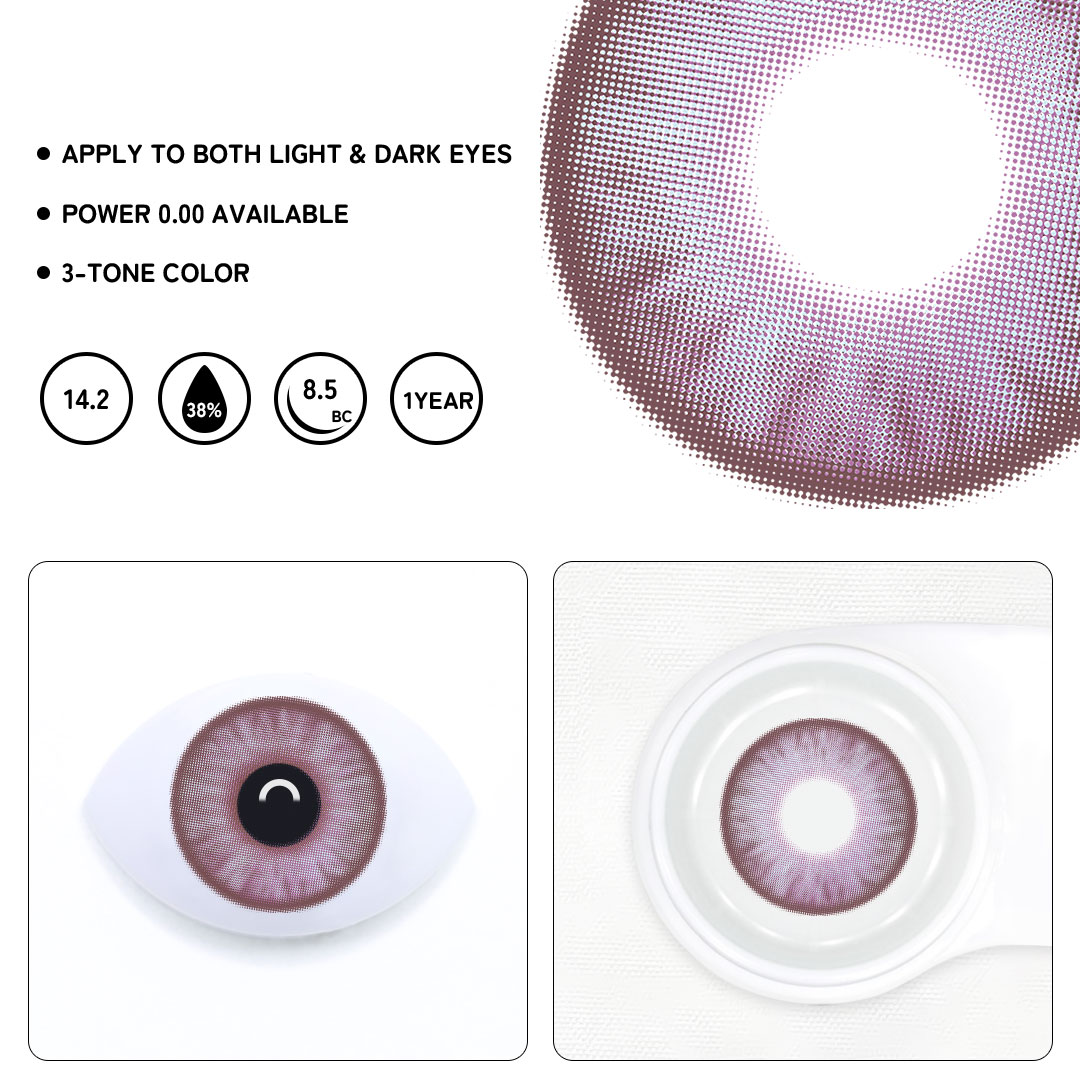 Lovelle Pink Colored Contact Lenses