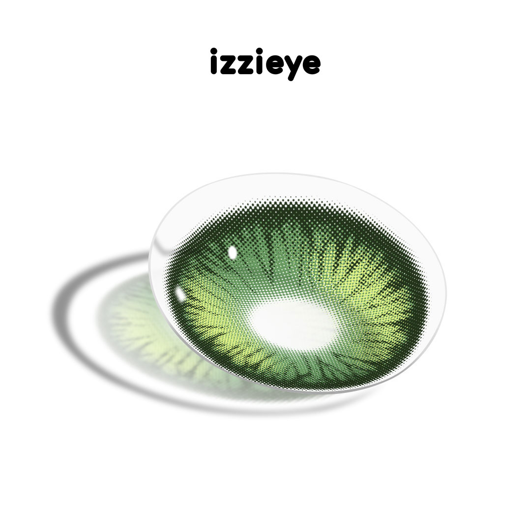 Cosplay Luminous Vibe Green Prescription Colored Contact Lenses