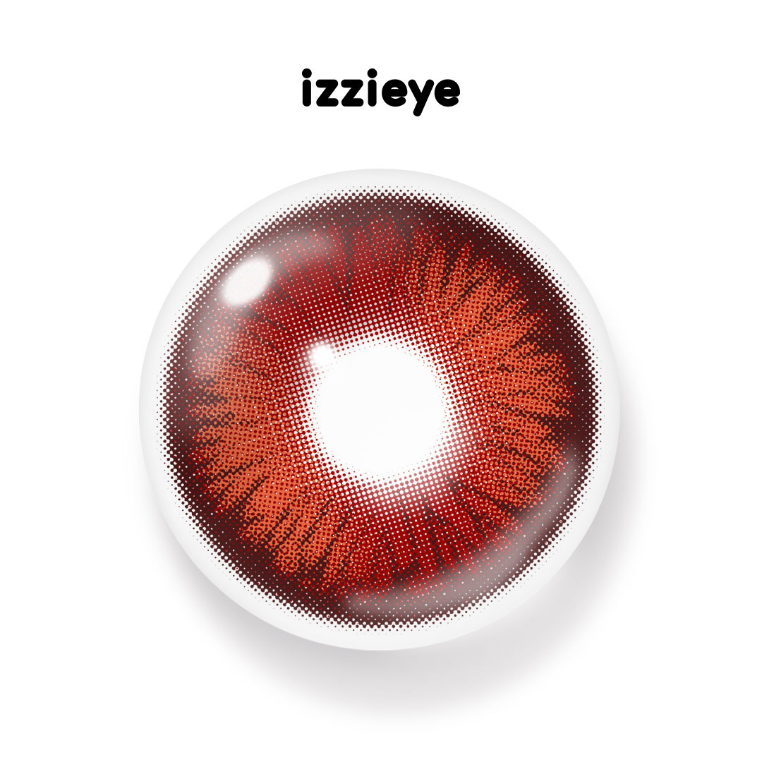 Cosplay Luminous Vibe Red Colored Contact Lenses