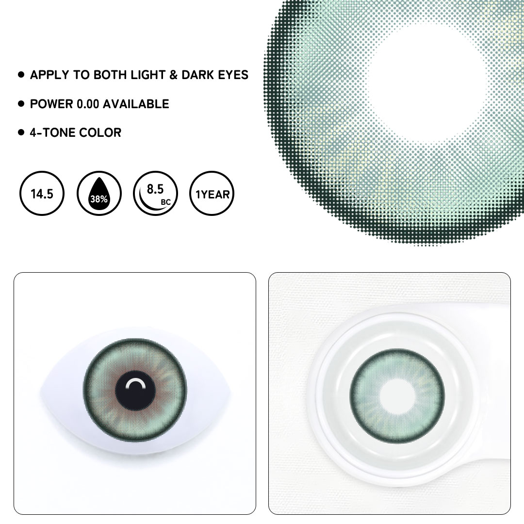 Lunaria Green Colored Contact Lenses