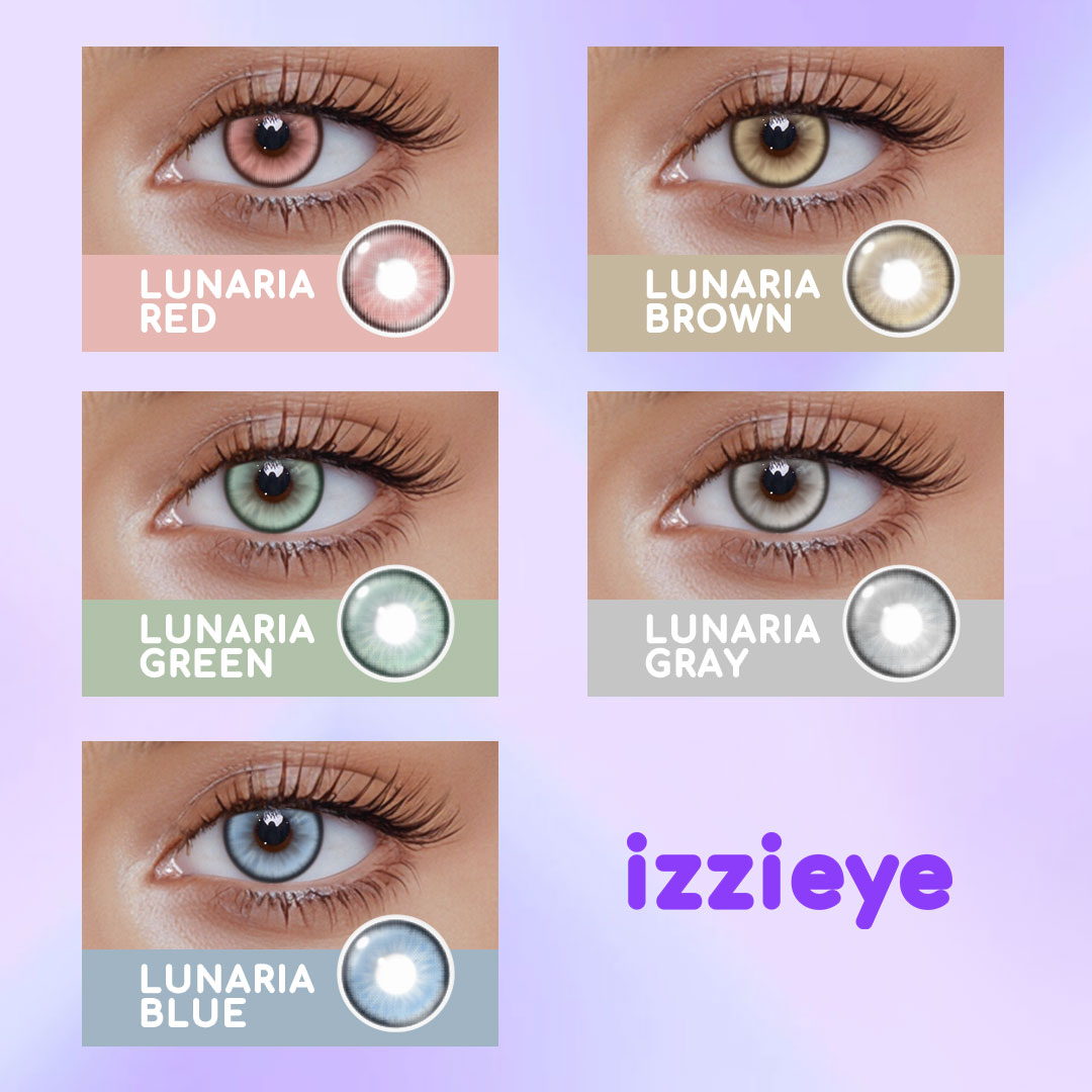 Lunaria Red Colored Contact Lenses