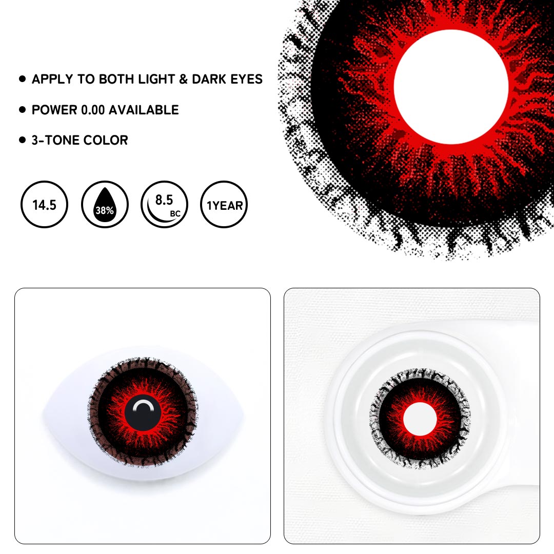 Lurk Black Colored Contact Lenses