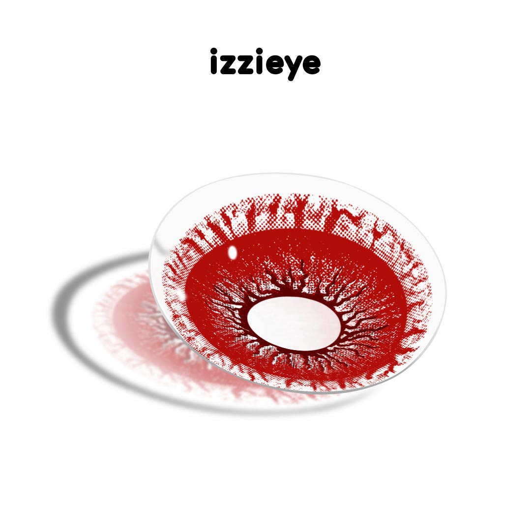 Lurk Red Colored Contact Lenses