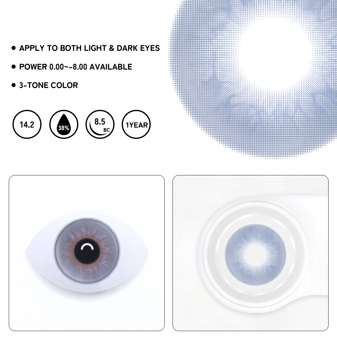 Lyrix Blue Colored Contact Lenses