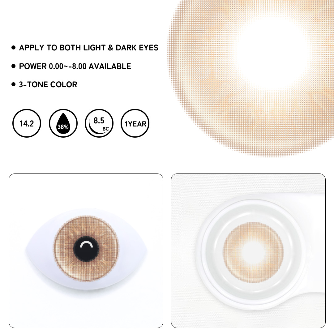 Lyrix Brown Colored Contact Lenses