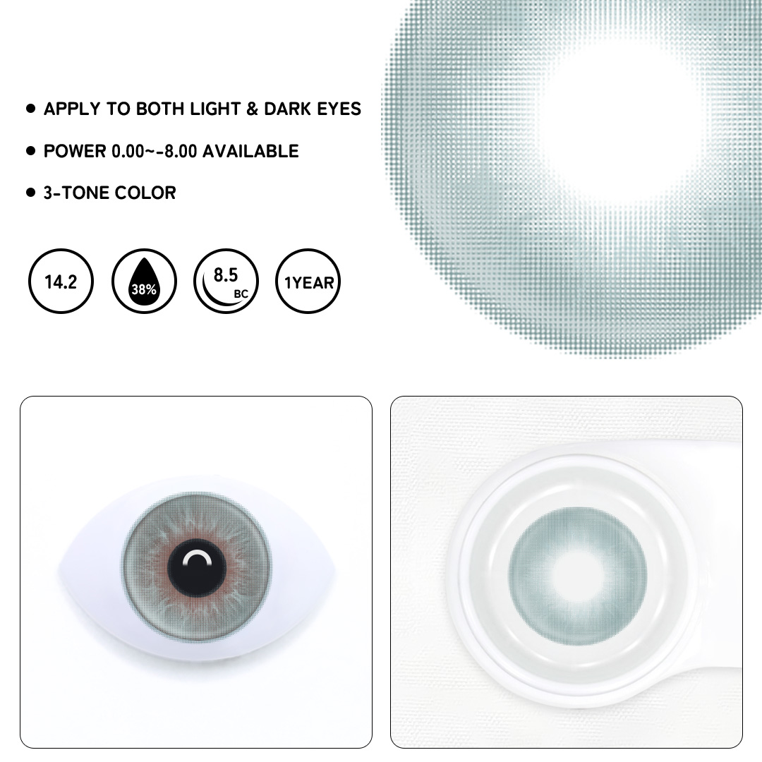 Lyrix Gray Colored Contact Lenses