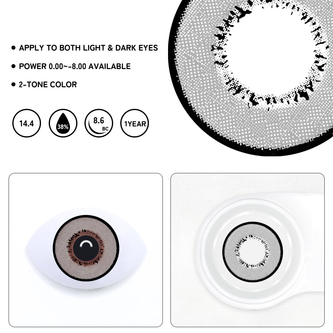 Magic Grey Prescription Colored Contact Lens