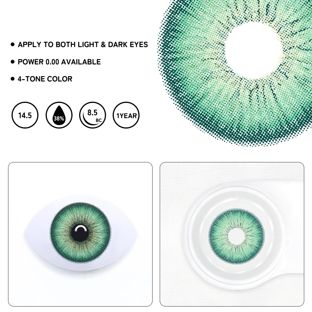 Magic Pop Green Colored Contact Lenses