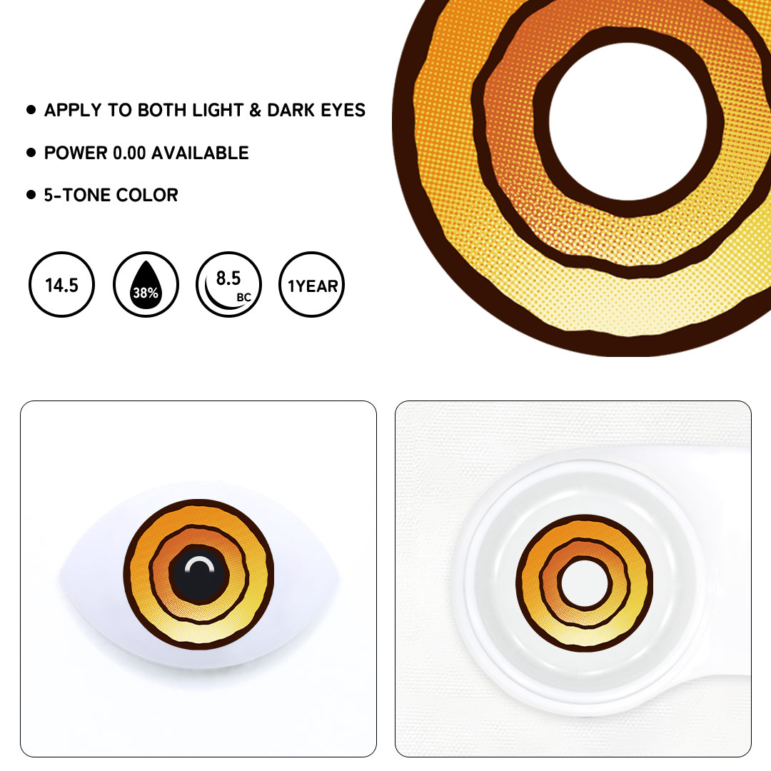 Mahogany Brown Colored Contact Lenses