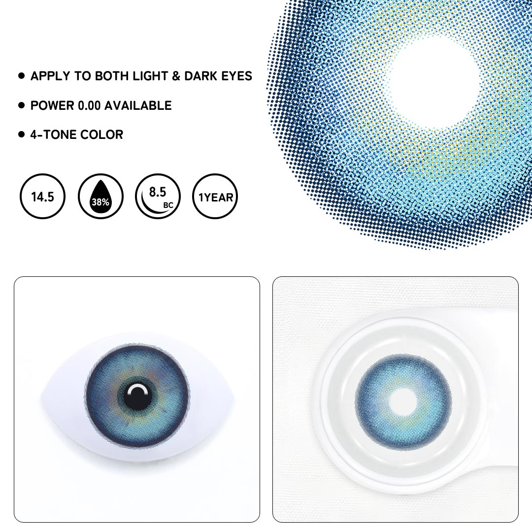 Maver Blue Colored Contact Lenses