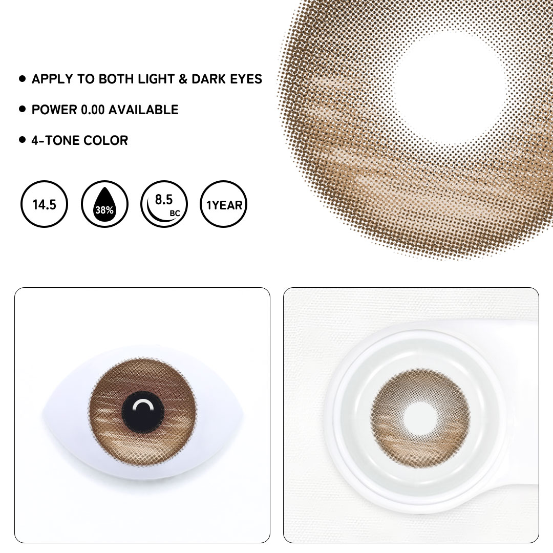 Mistelle Brown Colored Contact Lenses